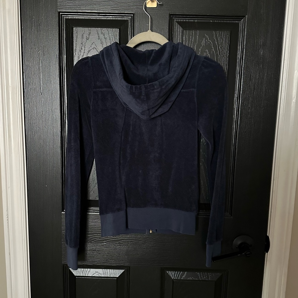 Juicy Couture Navy Terry Zip Up - Picture 7 of 7
